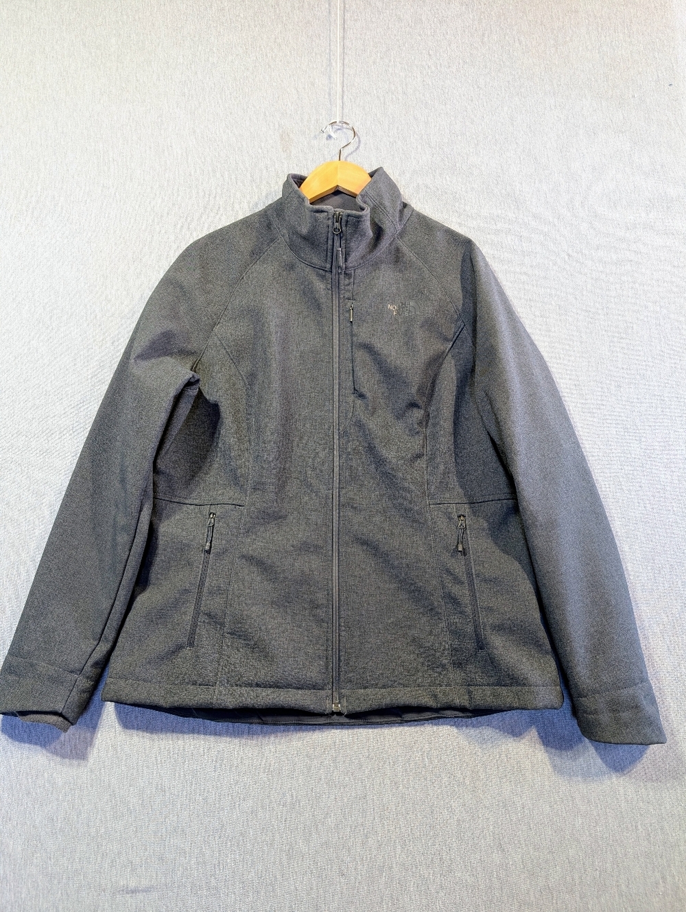 The North Face Windfall Soft Shell Jacket Women's XL Gray Lined